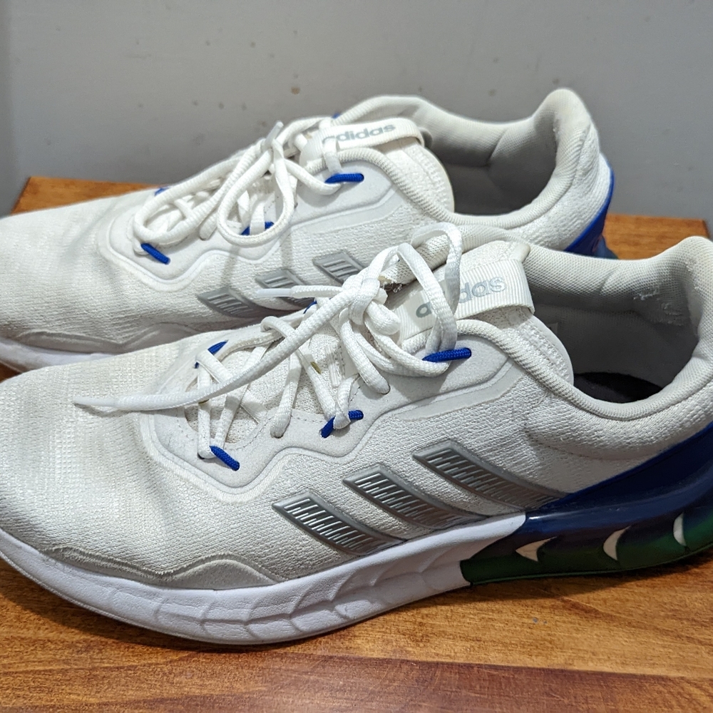 Adidas Kaptir Super Men's Sneakers White Blue Green Size 11 1/2